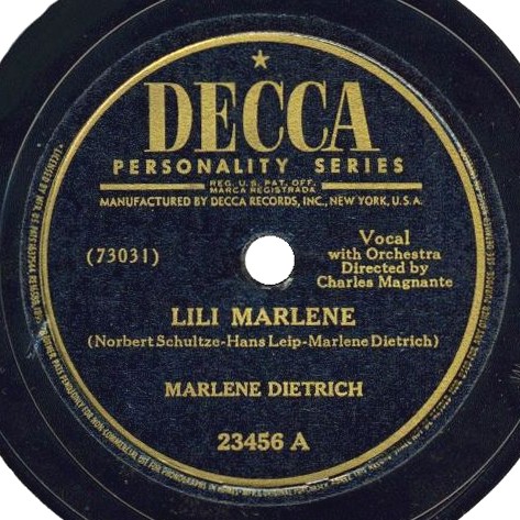 Marlene Dietrich - Lili Marlene - Lyrics and ratings - Rate Your Music